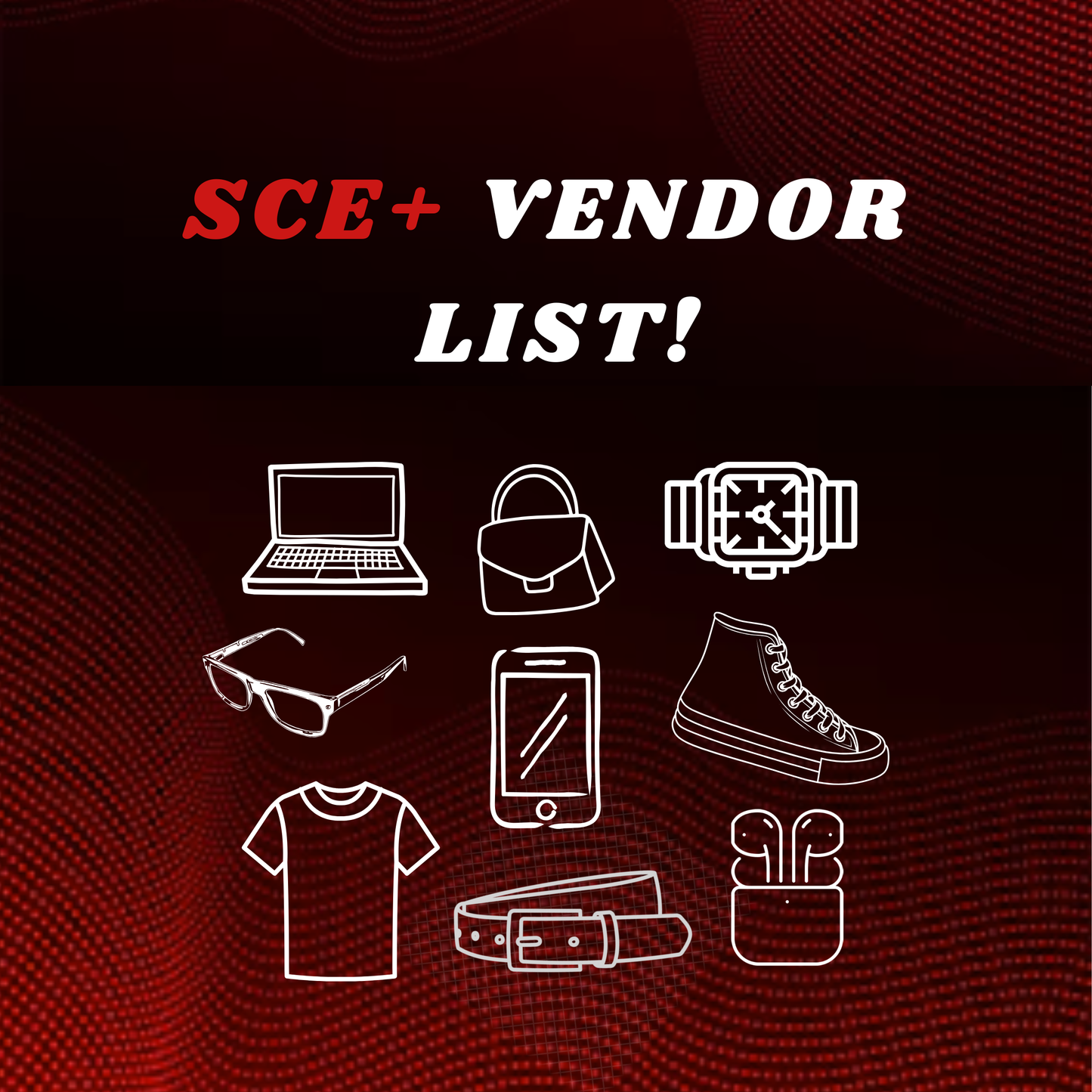 SCE+ VENDOR LIST BUNDLE (OVER 30+)